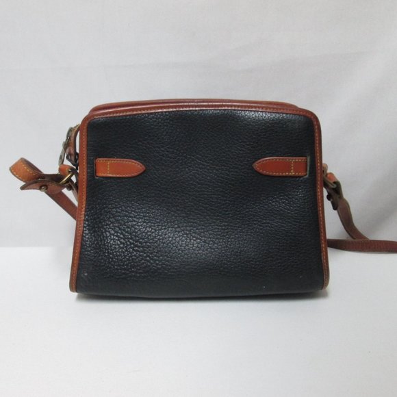 Dooney & Bourke Vintage All Weather Leather adjustable shoulder bag purse black - Picture 2 of 14